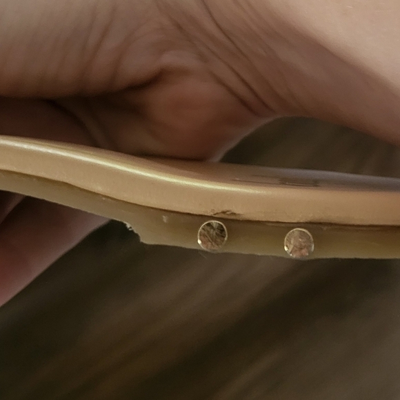 Beek Anthroplogie Women's Bell Metallic Crisscross Slide Sandals Size 9 - Picture 8 of 9